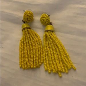 Beaded tassel earrings